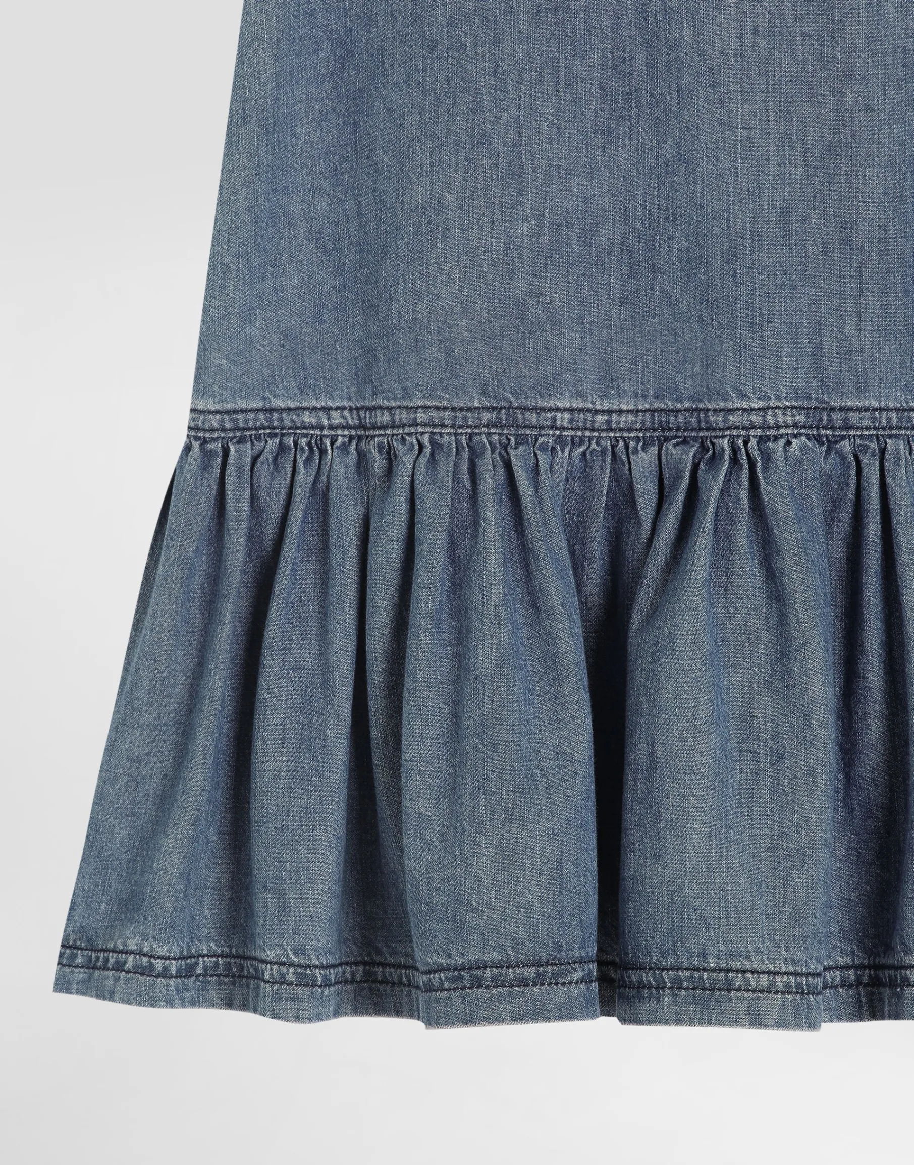 Chambray dress with DG logo