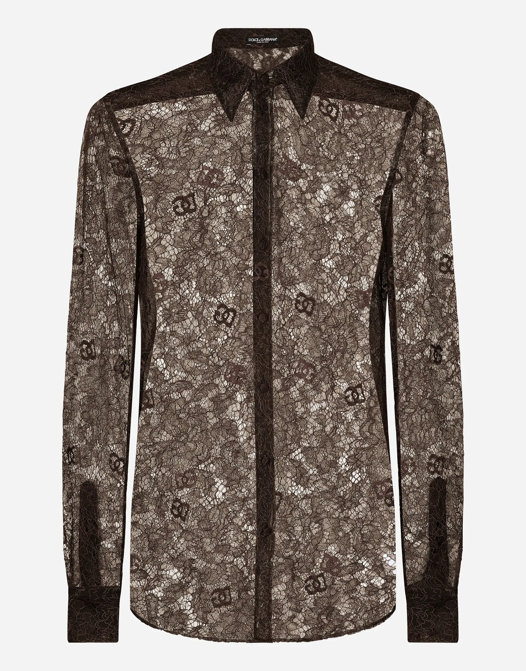 Chantilly lace Martini-fit shirt