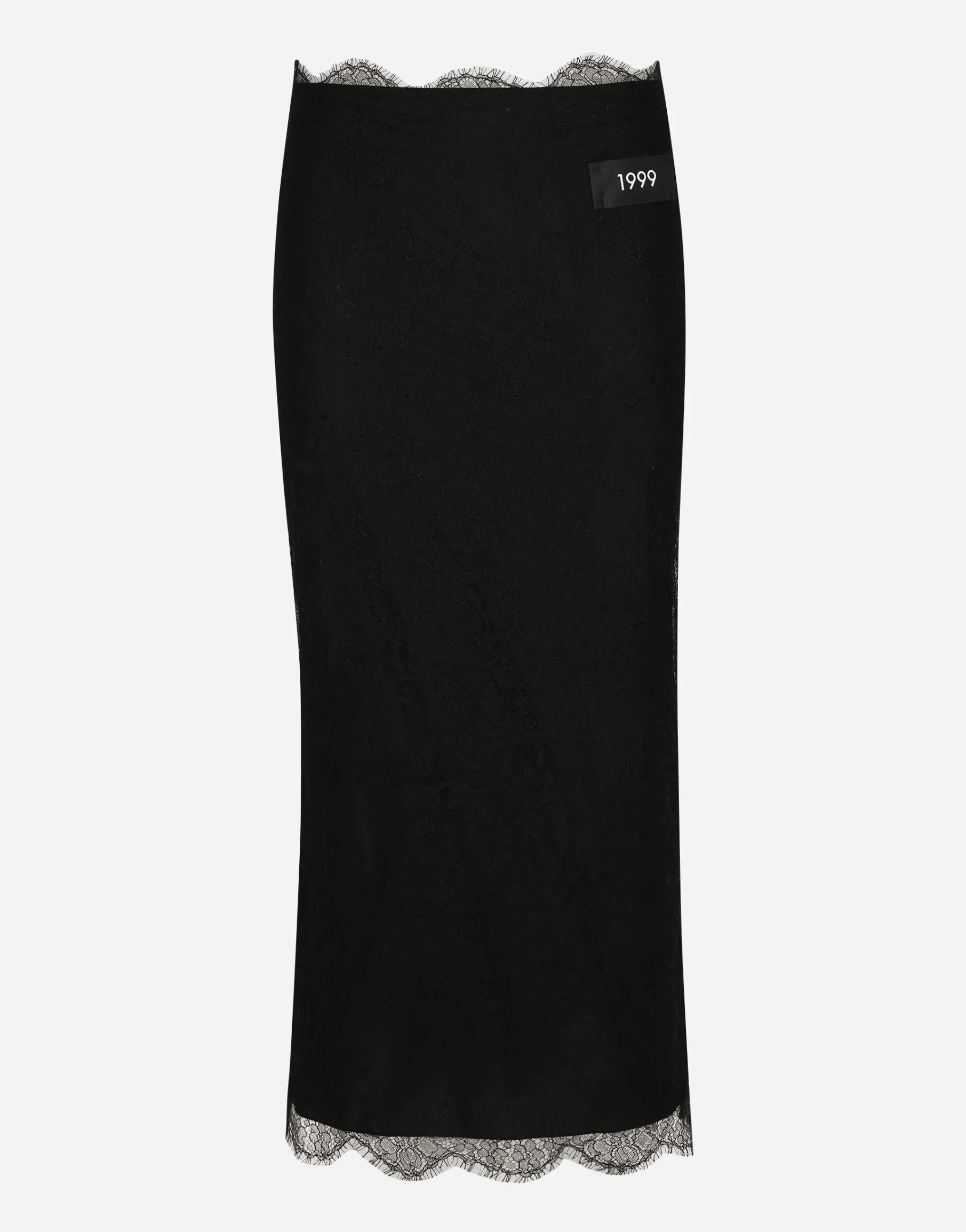 Chantilly lace midi skirt