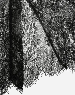 Chantilly lace midi skirt