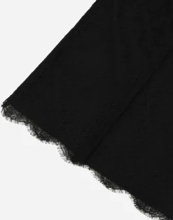 Chantilly lace midi skirt