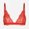Chantilly lace triangle bra