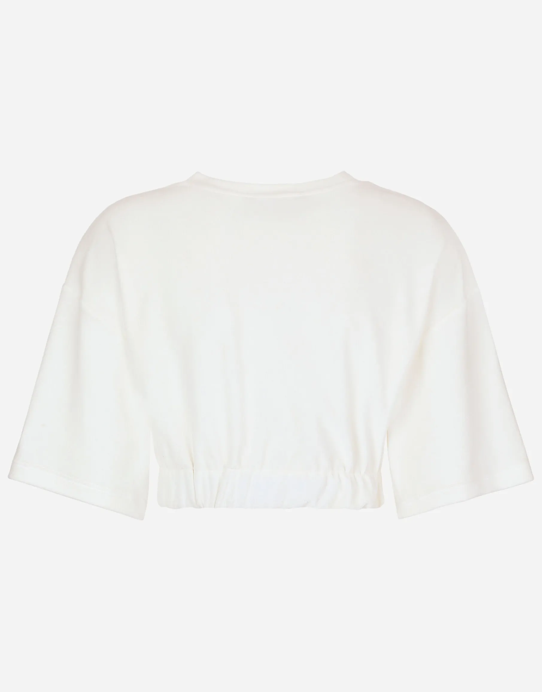 Chenille top with Dolce&Gabbana logo