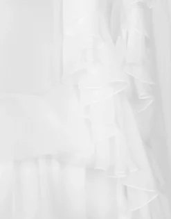 Chiffon blouse with ruffles