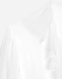 Chiffon blouse with ruffles