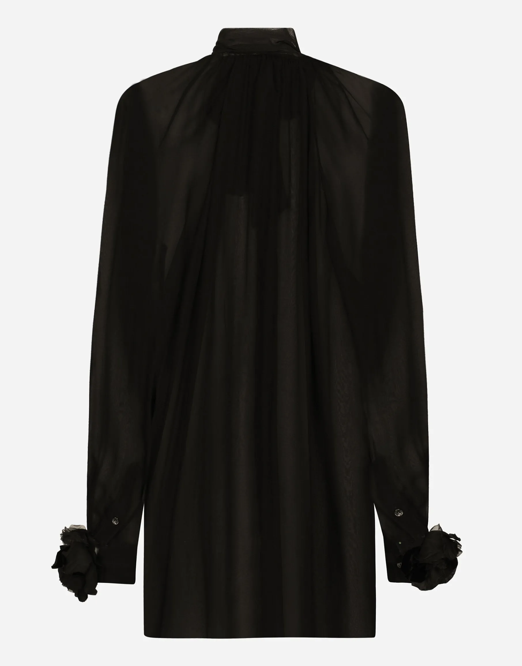 Chiffon pussy-bow shirt