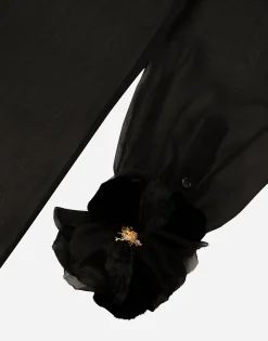 Chiffon pussy-bow shirt