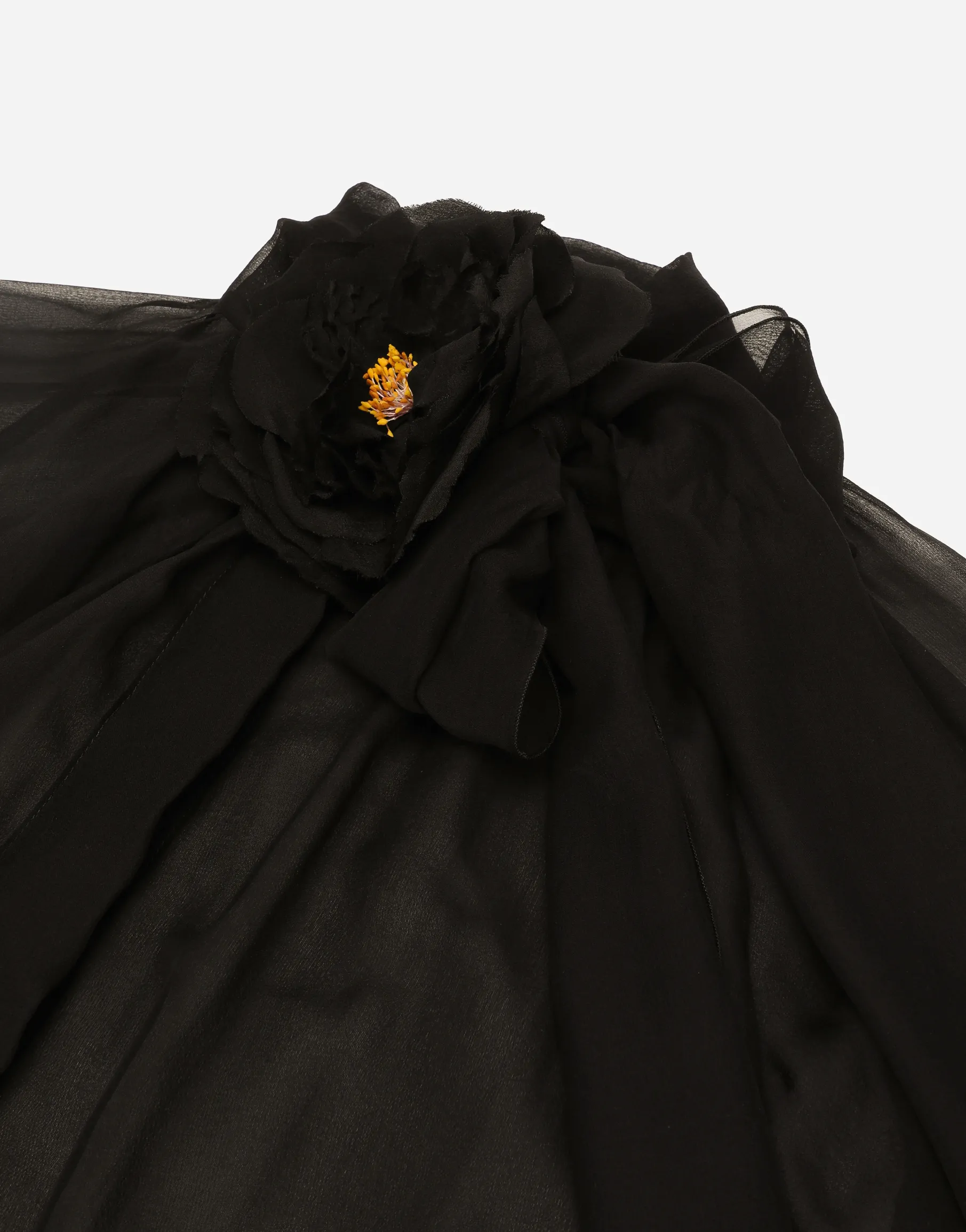 Chiffon pussy-bow shirt