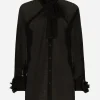 Chiffon shirt with flower details