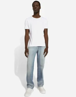 Classic blue denim jeans
