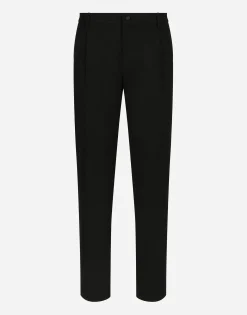 Classic gabardine tuxedo pants