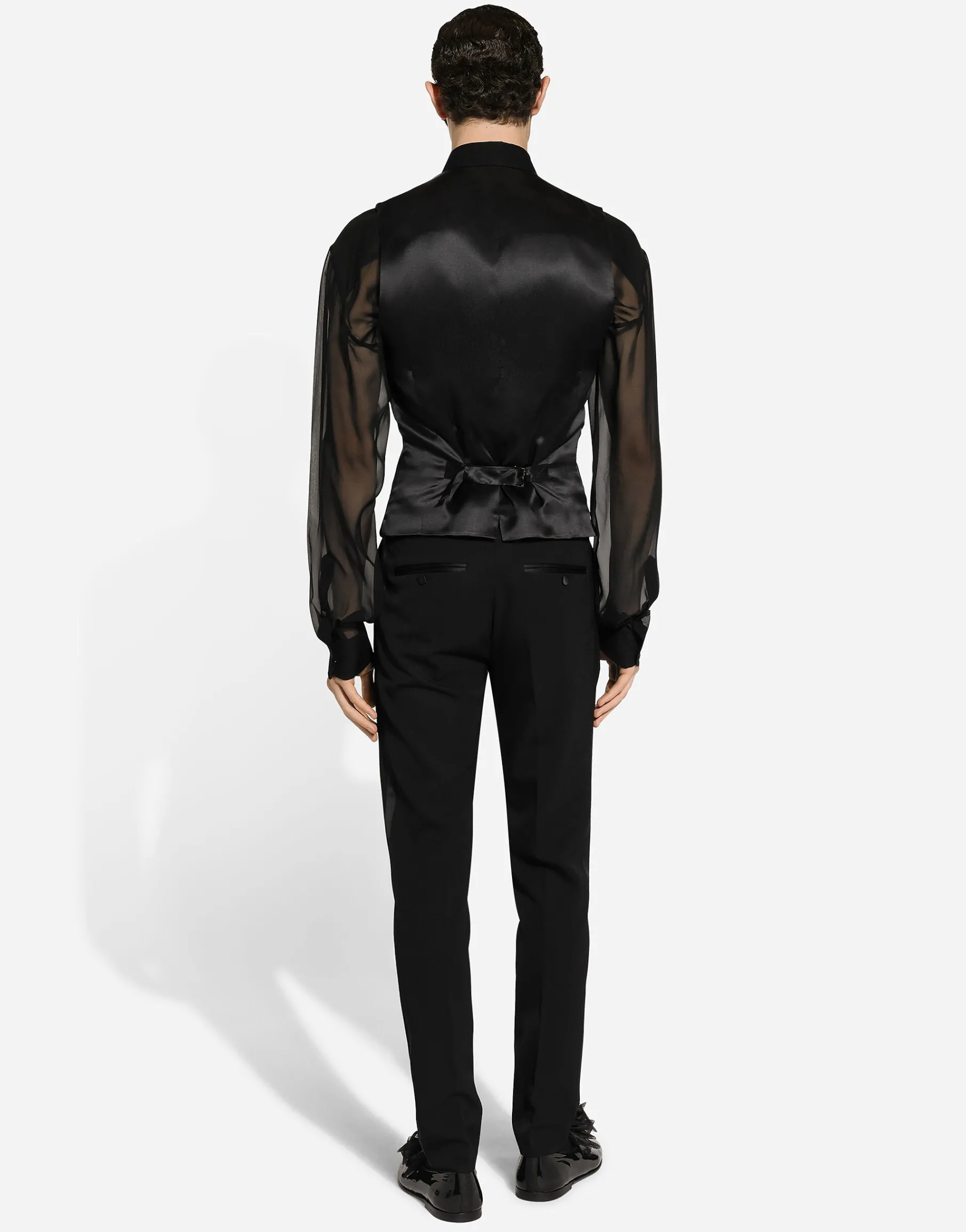 Classic gabardine tuxedo pants