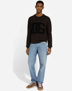 Classic jeans with DG embroidery
