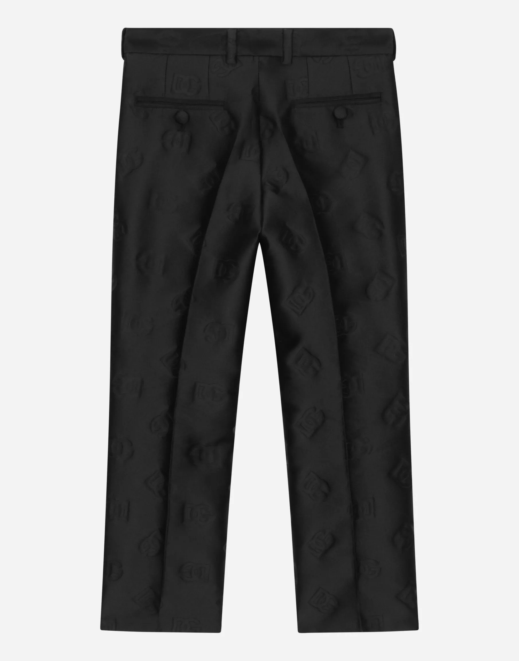Classic silk jacquard pants