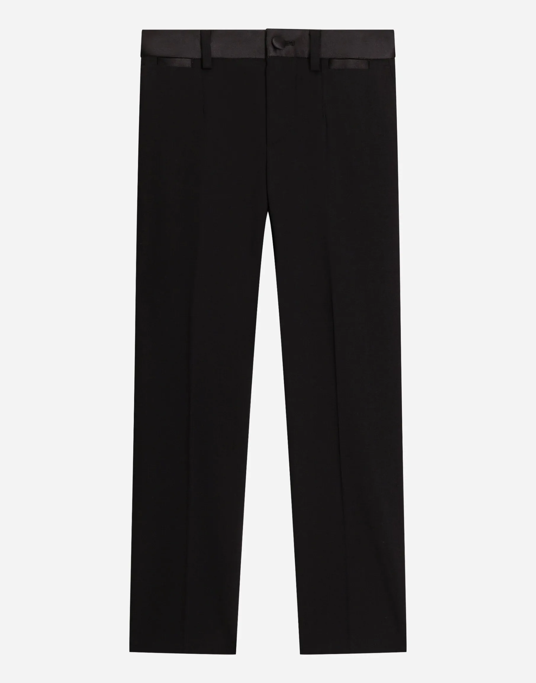 Classic woolen pants with duchesse inserts