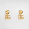Clip-on earrings with DG logo