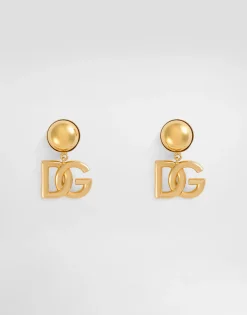 Clip-on earrings with DG logo