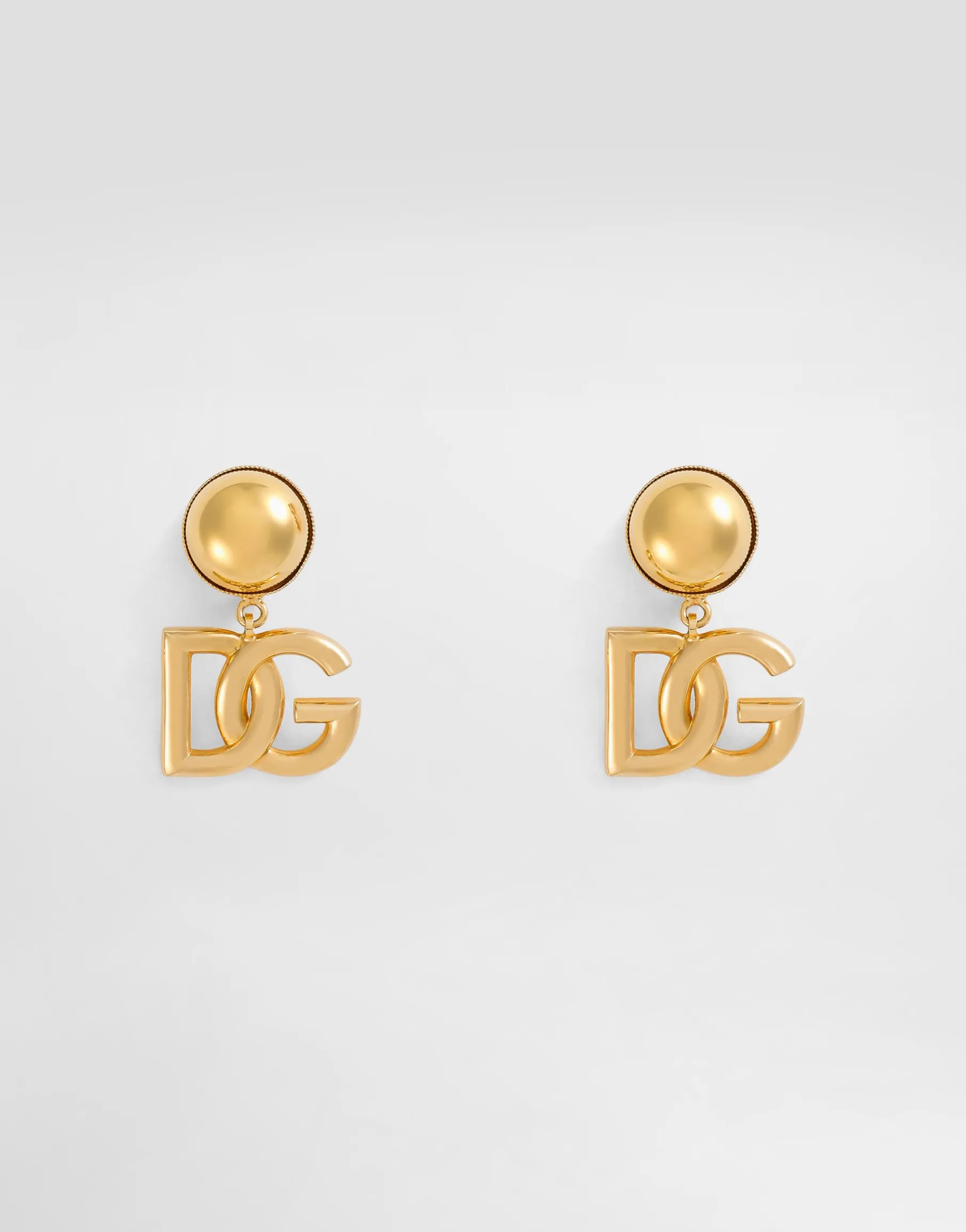 Clip-on earrings with DG logo