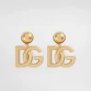 Clip-on earrings with DG logo