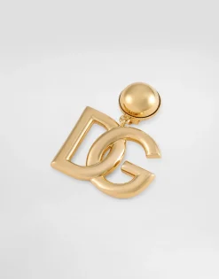 Clip-on earrings with DG logo