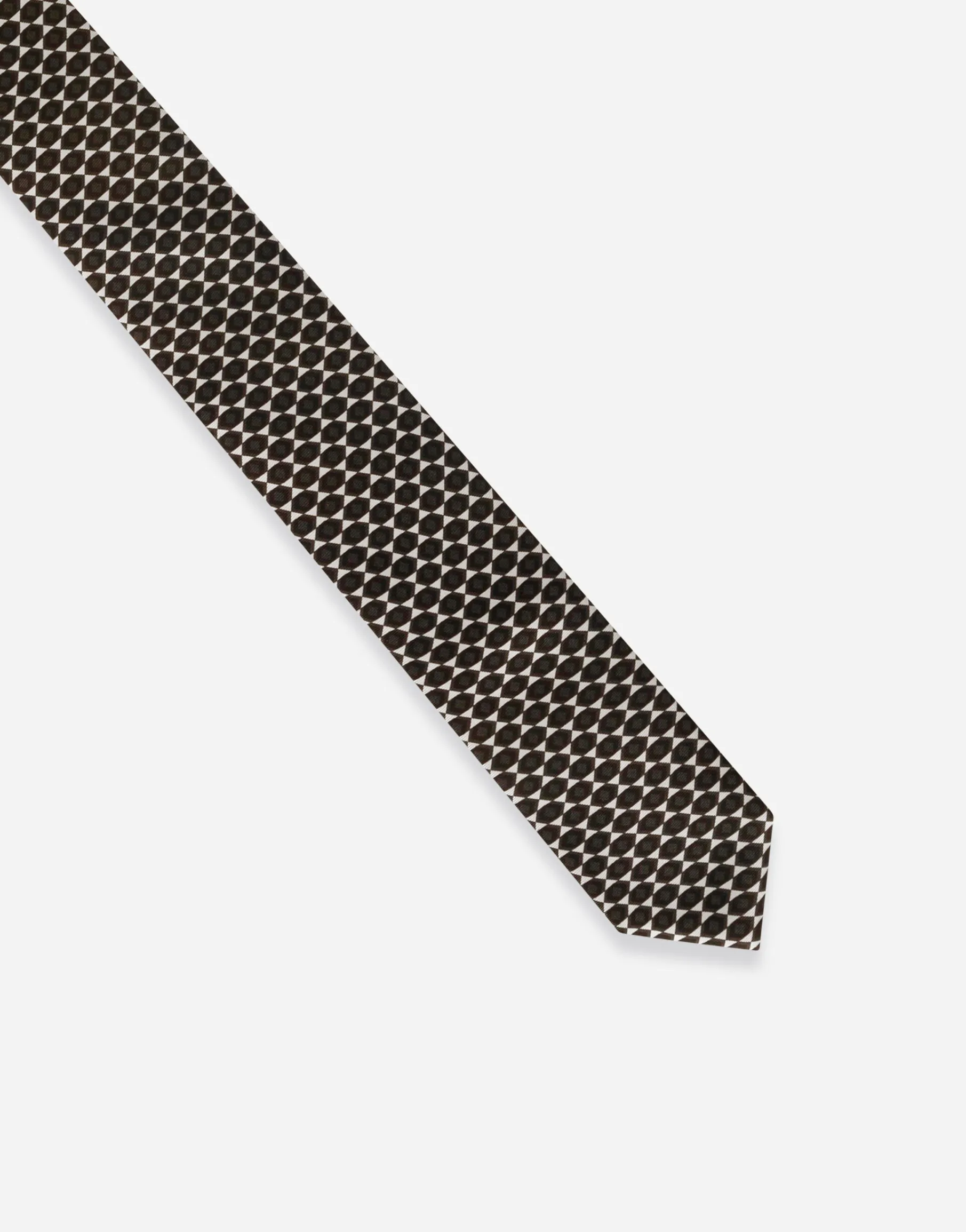 6-cm printed silk blade tie