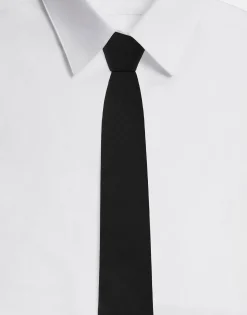 8-cm silk jacquard blade tie with DG logo
