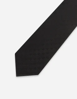 8-cm silk jacquard blade tie with DG logo