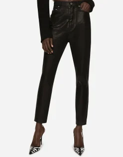 Coated denim Grace jeans