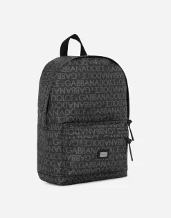 Coated jacquard backpack