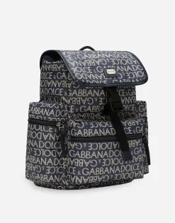 Coated jacquard backpack