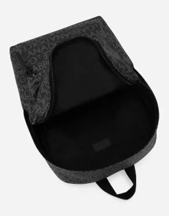 Coated jacquard backpack