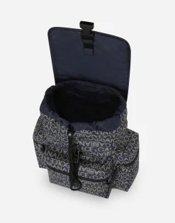 Coated jacquard backpack