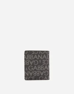 Coated jacquard bifold card holder
