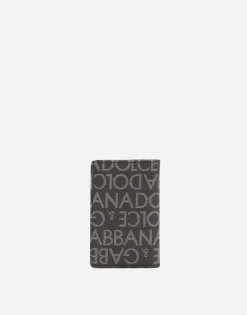 Coated jacquard bifold card holder