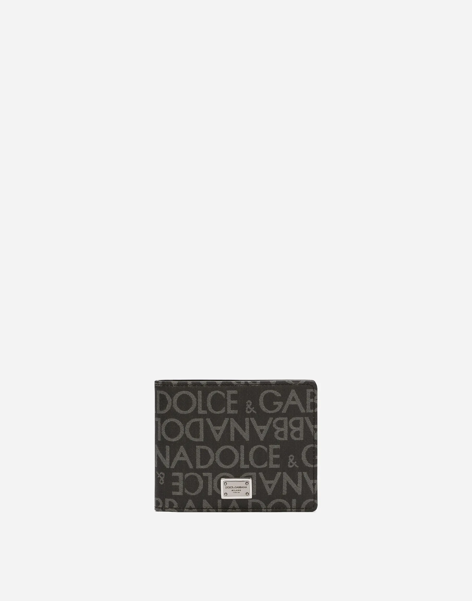 Coated jacquard bifold wallet