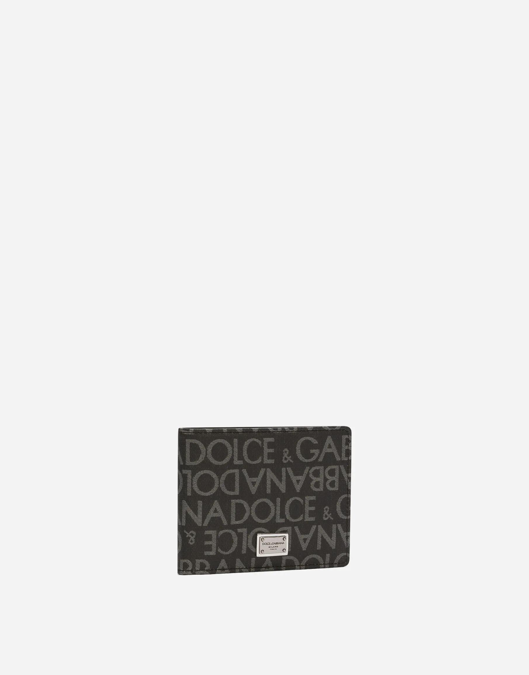 Coated jacquard bifold wallet