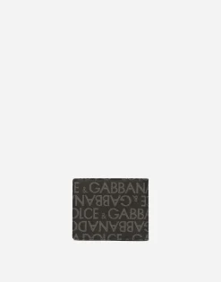 Coated jacquard bifold wallet