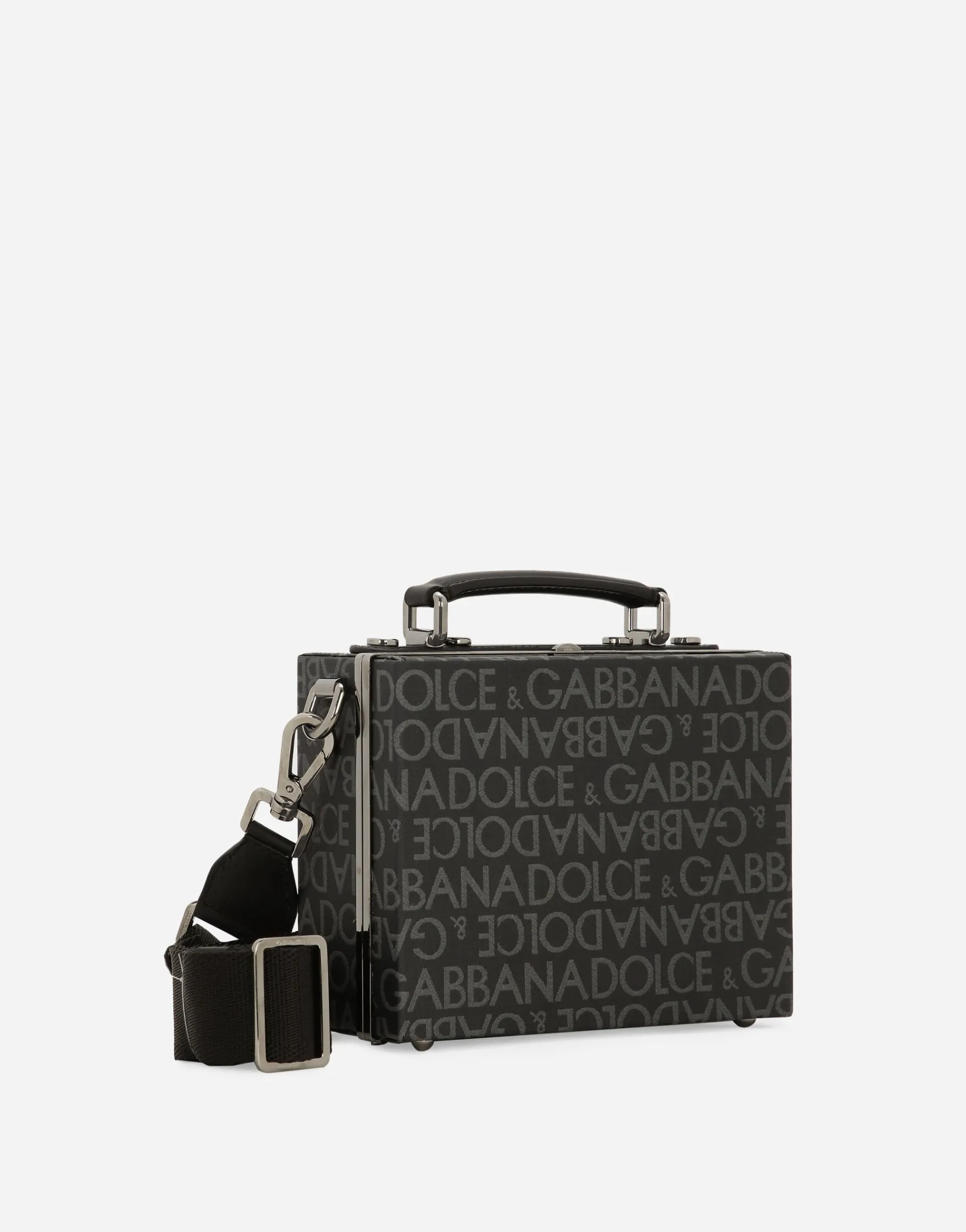 Coated jacquard box bag