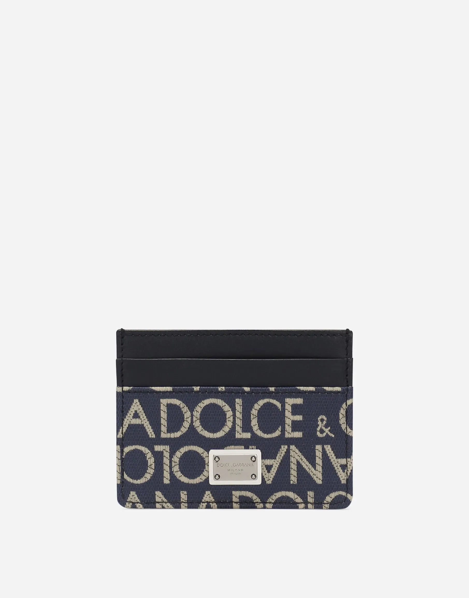 Coated jacquard card holder