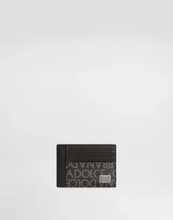 Coated jacquard card holder