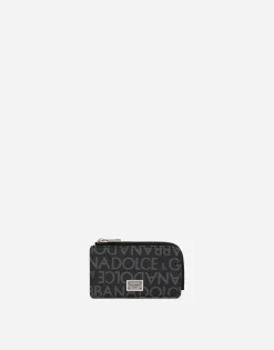 Coated jacquard card holder