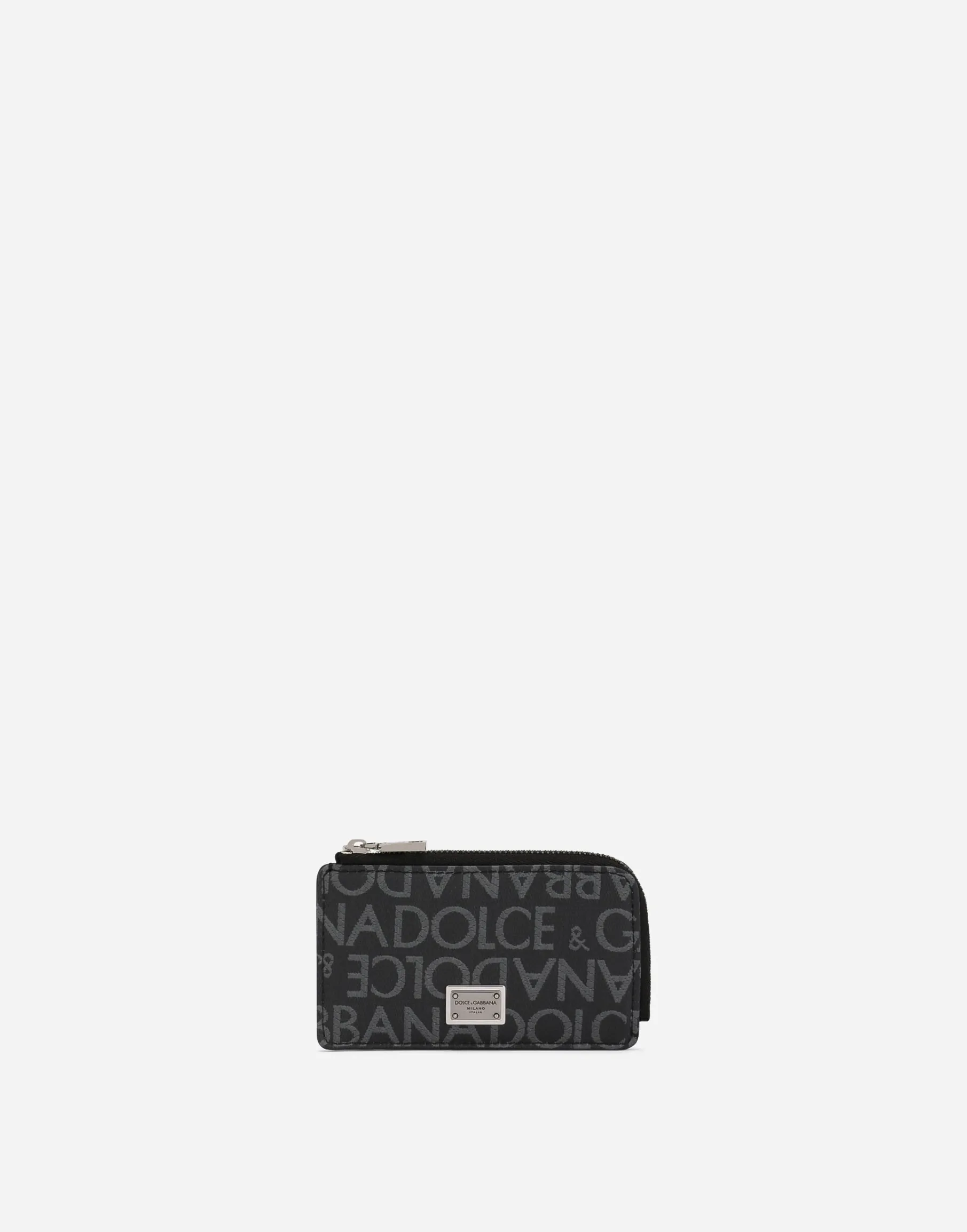 Coated jacquard card holder