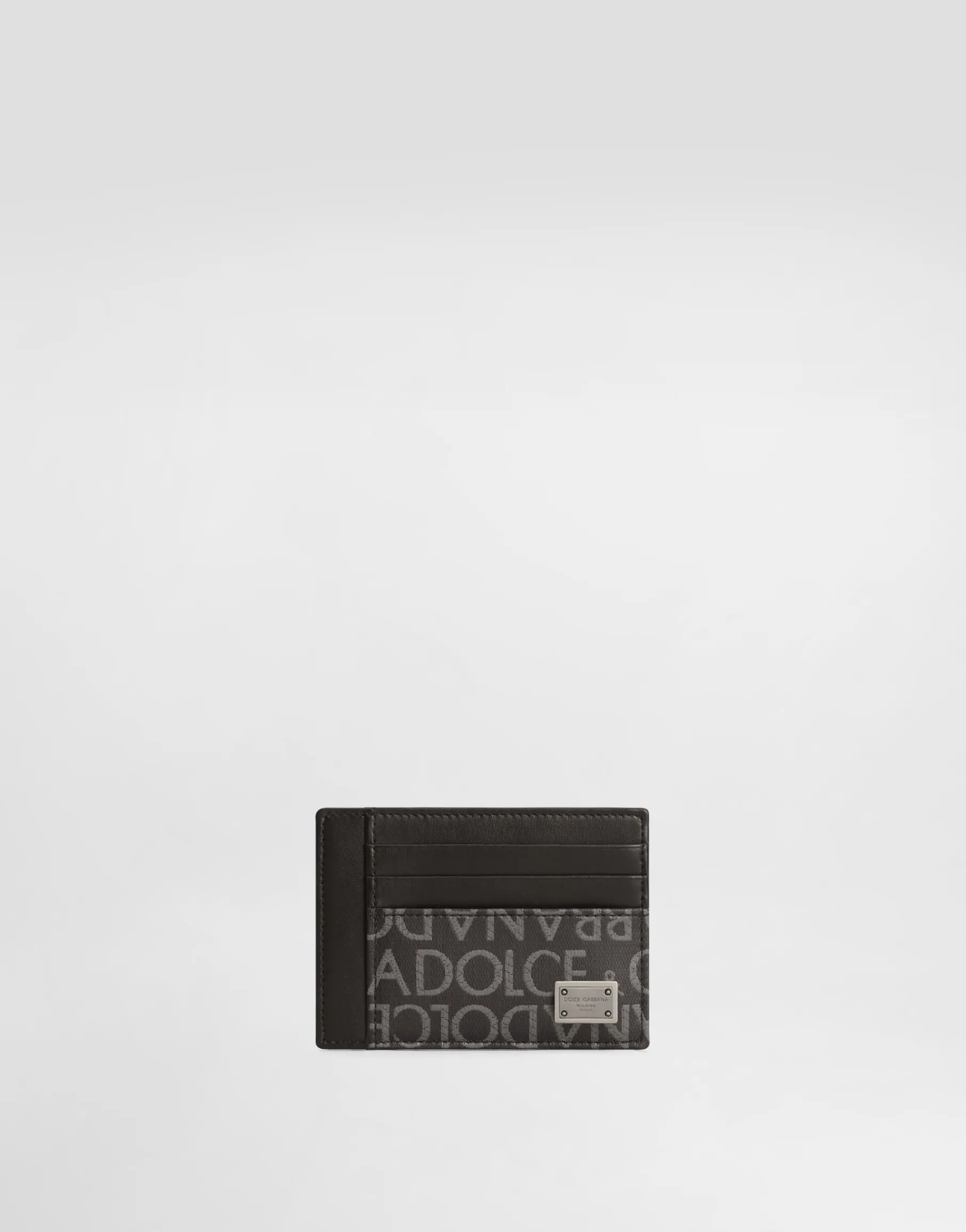 Coated jacquard card holder