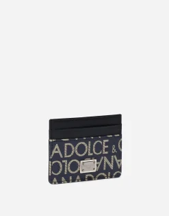 Coated jacquard card holder