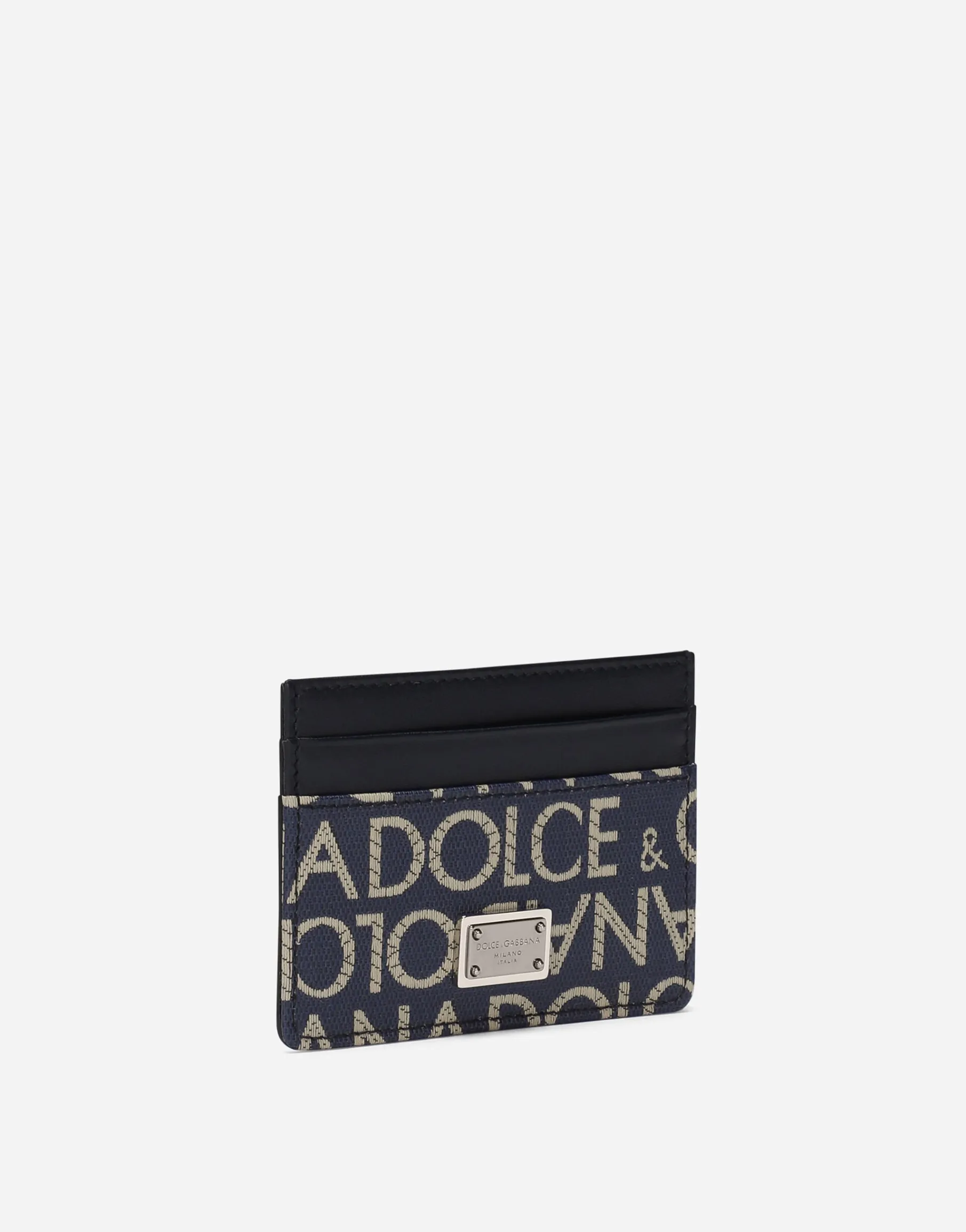 Coated jacquard card holder