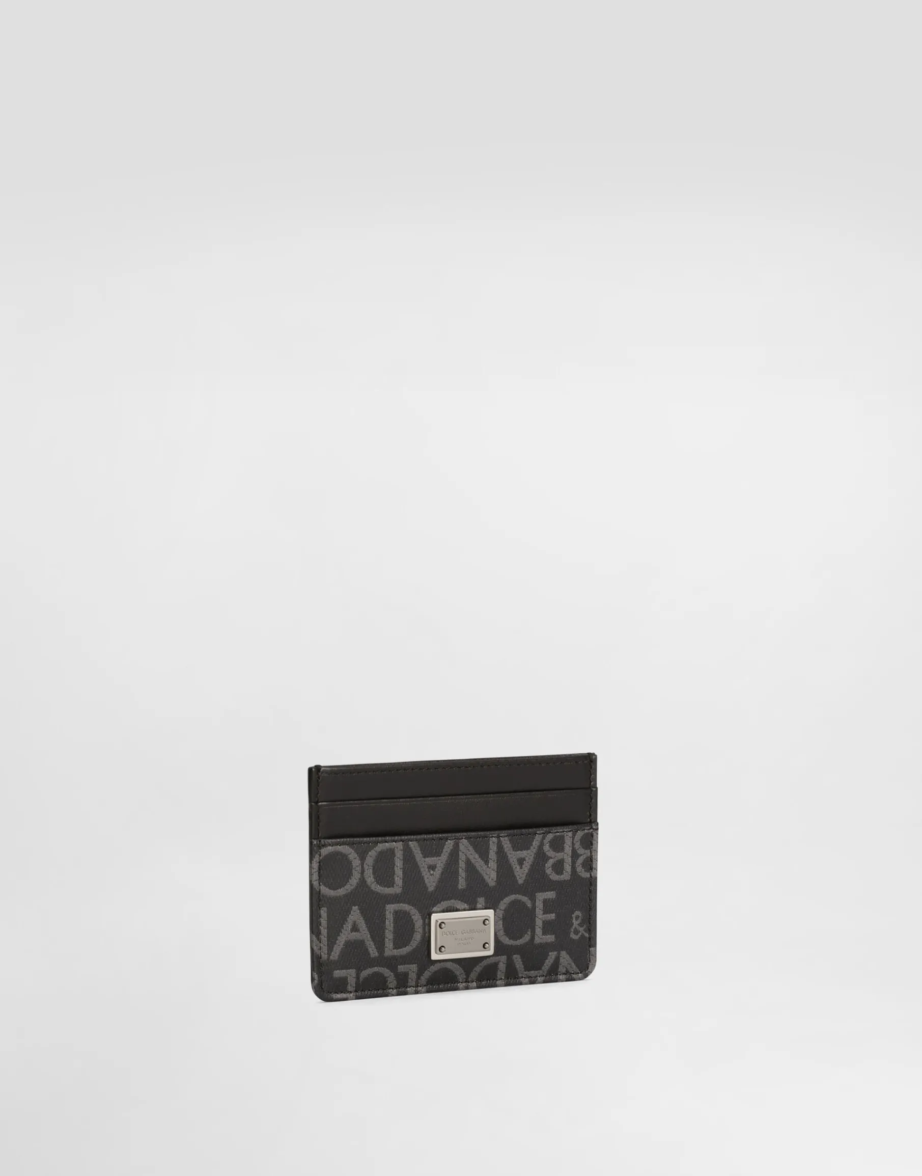 Coated jacquard card holder
