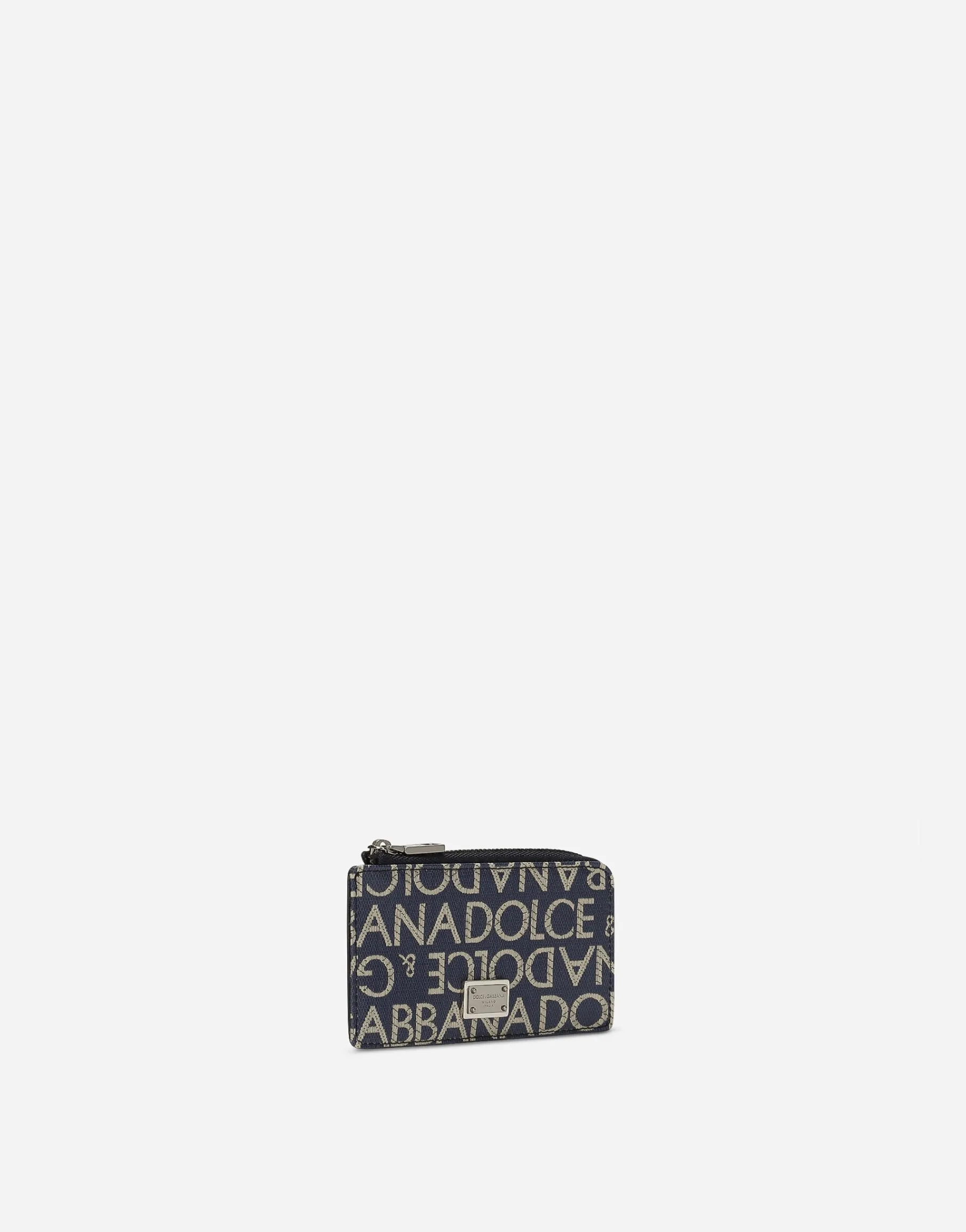 Coated jacquard card holder