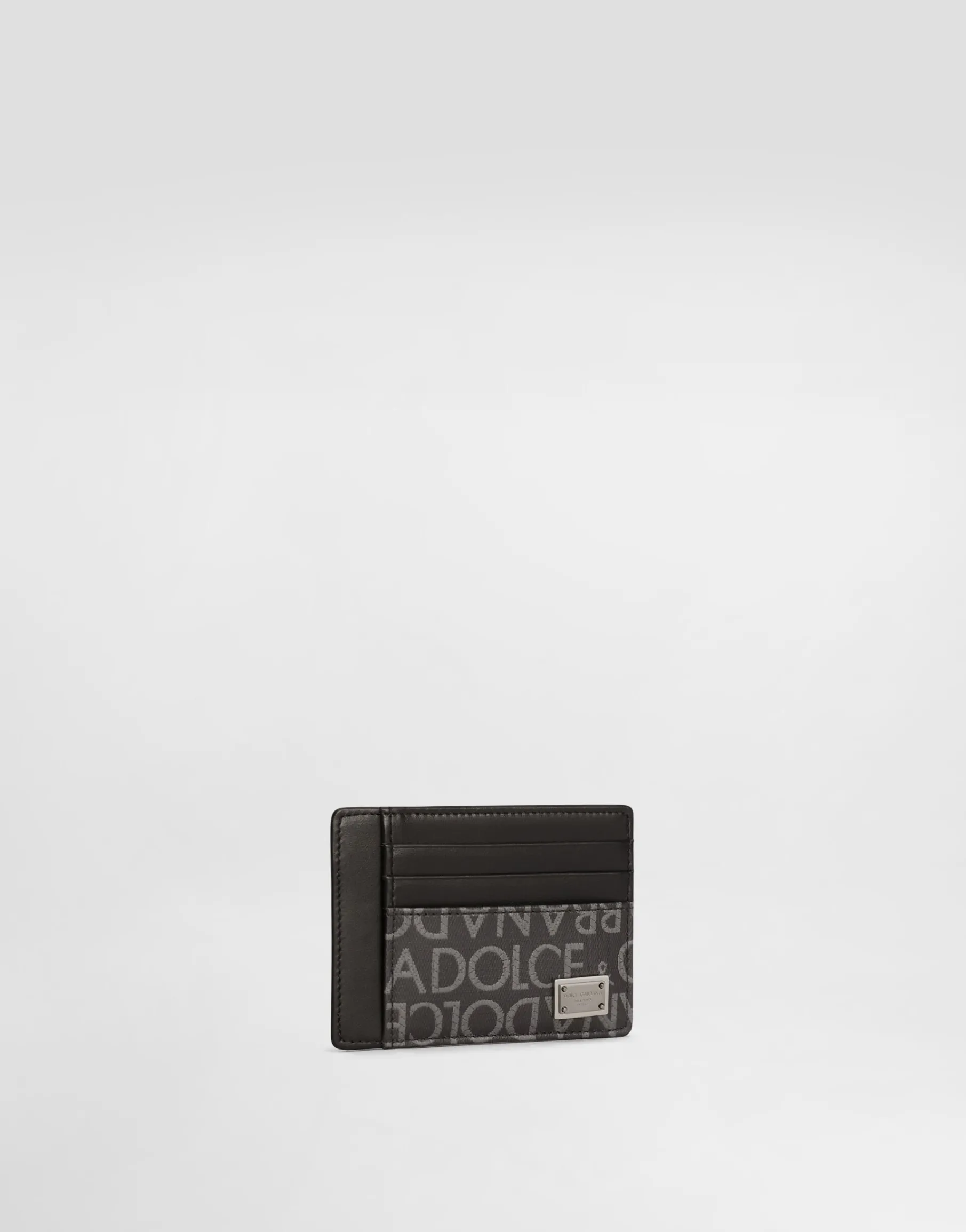 Coated jacquard card holder