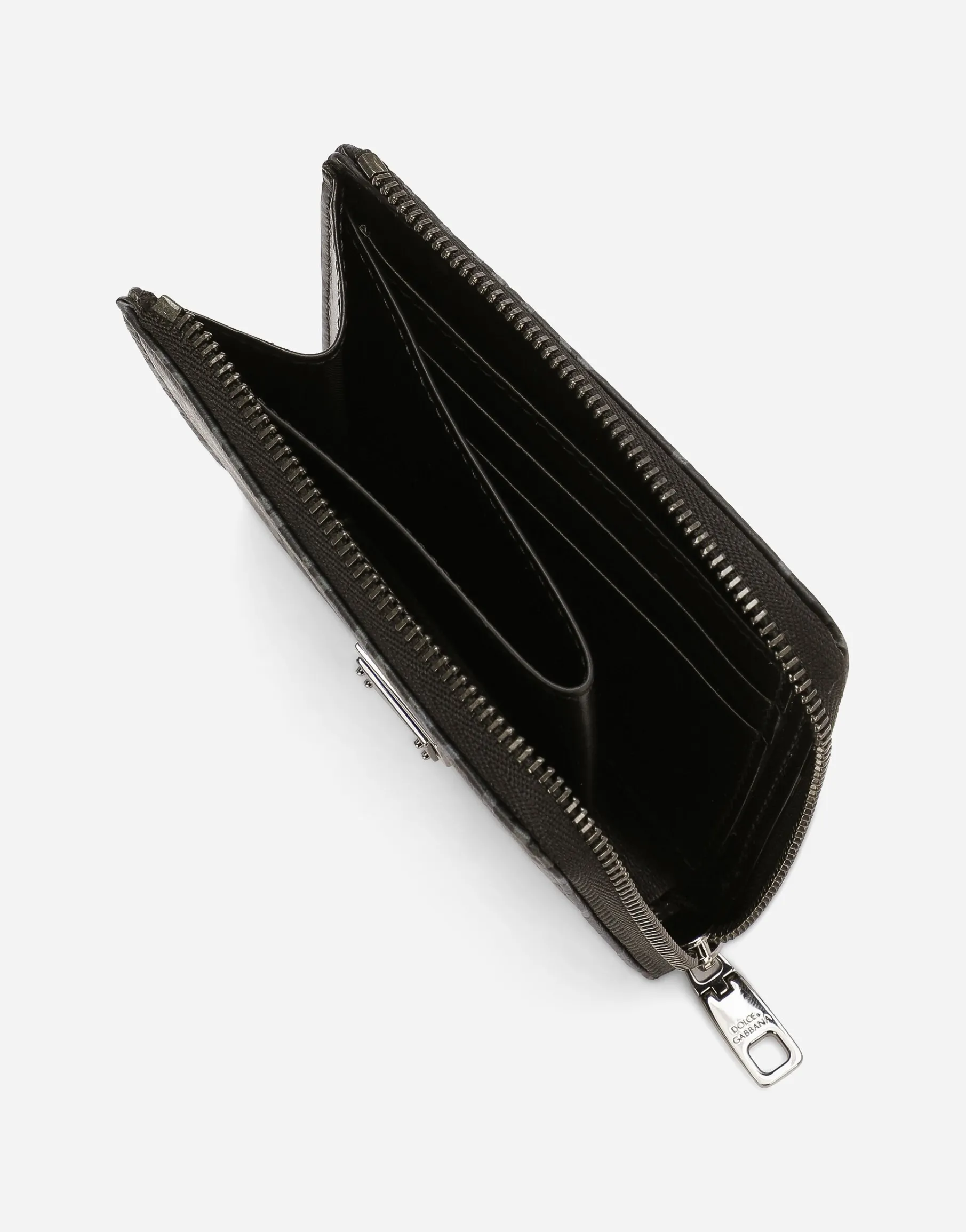 Coated jacquard card holder