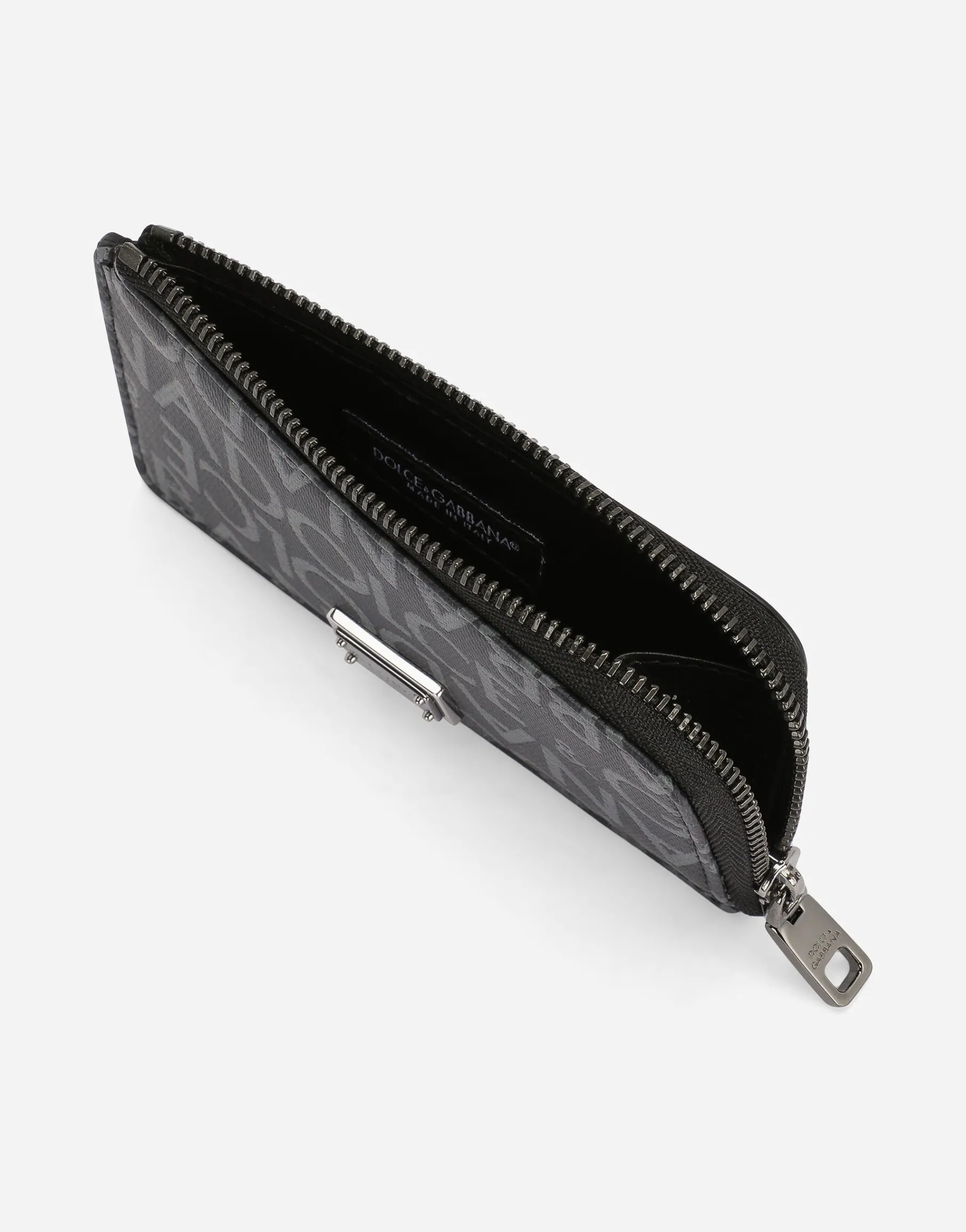 Coated jacquard card holder